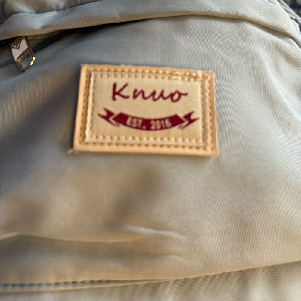 Knuo Light Blue Backpack Bag Travel School Laptop Bag - Picture 10 of 10